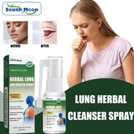 South Moon Lung Herbal Cleanser Spray 30ml Moisturize Throat Dry Itchy Cough Better Breathing Lung D