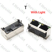 【Popular】 1PCS /LOT Plastic Metal RJ45 RJ49 Shield Network Jack 8 Pin SMT/horizontal/vertical Board 