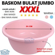 Baskom Bak Bulat Jumbo Plastik Bak Air Mandi Berkualitas XXL Redhouse