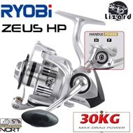 READY STOCK RYOBI Max Drag 30kg Power Mesin Mancing 13+1BB All Metal Double Spool Fishing Reel 5.2:1