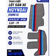 Hyundai car mats (euro 5) W11S/XL/SP - W750L 3.5t-7t, complete with 2 panels cut and sewn to standar
