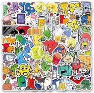 120Pcs BFDI Stickers Pack, Aesthetic Vinyl Waterproof Sticker Decals for Water Bottle,Laptop,Phone,S
