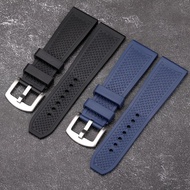 24mm Rubber Silicone Soft Waterproof Watch Band Replacement For Cartier Strap CALIBRE Needle Buckle Wrist Watch band Bracelets