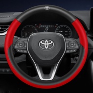 Lái xe Bìa 38cm stering Bìa thoáng khí bọc bánh lái da cho TOYOTA VIOS muốn Hilux wigo Yaris Rush gr