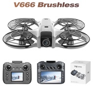 v666Drone Brushless Motor with Screen Aerial Photography Aircraft Folding Remote Control Aircraft Ex