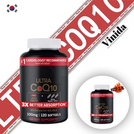 Buy 3 get 1 free 100mg Softgels, Ultra CoQ10 100mg, 3x Better Absorption, Antioxidant for Heart Heal