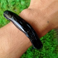 gelang akar bahar asli hitam Motif C