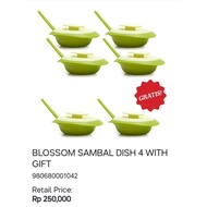 Tupperware Blue Blossom Sambal Dish 2pcs Wadah Saji Sambal