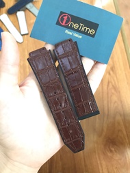 Dây đồng hồ HUBL Nam lót da nâu tặng kèm tovit thay dây size 19 25 22 fushion 42