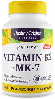Healthy Origins Vitamin K2 as MK-7 ขนาด 100mg 60-180 เม็ด