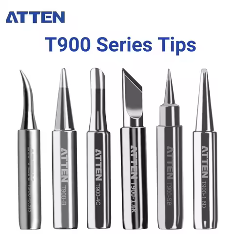 Atten T900 Series Tips for AT938D Welding Station 936 Soldering Iron Handle Replacement Tools 1C/2C/