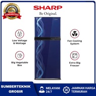 Kulkas SHARP 2 Pintu Sj-197nd-vb Sj 197nd vb Sj 197 Lemari es 172 / 152 Liter Kirei Series Hemat Ene