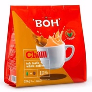 Boh CHAM Teh Tarik+White Coffee (12x27g)