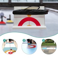 [tenlzsp0bc] Curling Game Mat Compact Educational Family Board Game Indoor Outdoor Large