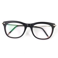 全新 △ THOM BROWNE ブラウン -712-A-BLK-GLD- 5方形眼鏡，三色霧面黑金，尺寸 52□21-141，附盒子和眼鏡盒，日本製造，男士。