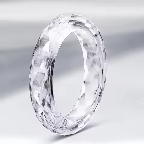 Eme Jewe Lab Grown White Sapphire Ring Suitable For Daily Wear.