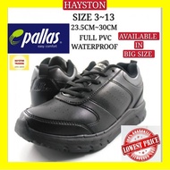 PALLAS JAZZ MRSM Kasut Sekolah Hitam Bertali FULL PVC / School Shoes Black FULL PVC 306-0193 BK 0205