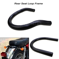 Black 210mm 230mm Flat Cafe Racer Rear Seat Loop Frame Hoop End 1"; 25mm For Yamaha SR125 SR250 SR40