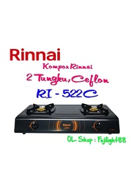 Kompor Gas Rinnai Ri-522c, 2.Tungku Ceflon Kuningan