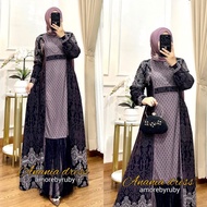 JT-KYT ANANIA DRESS AMORE BY RUBY GAMIS LIONEL RICHIE MOTIF BUNGA