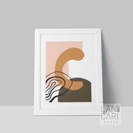 Minimalist Abstract Art Painting Picture Frame Wallpaper Room Decoration Aesthetic Home Wall Display