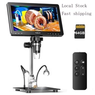 [MY Stock]TOMLOV Rechargeable DM9 Max 10.1" HD IPS HDMI Digital Microscope 1500X, 20MP LCD Coin Sold