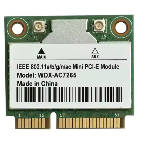 network card wifi adapter AC7265 Dual Band mini PC-E WIFI CARD7265AC 802.11ac 2x2 WiFi + Bluetooth 4