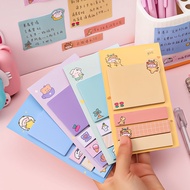 1pcs Cartoon Index Post it sticky Notes Student Girl Heart Mark Message Index Post Office Classifica