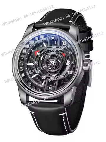 2026-original patented rotary engine mechanical watch retrograde personalized automatic mechanical w