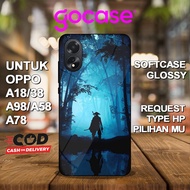 GO Case ( AG 22 ) Softcase Glossy For Oppo A18 A38 A98 A58 A78 A77S A57 A76 A79 5G A15 A15S A12 A95 