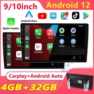 【4+32GB】 2 din 7"/9"10" Android Car Player Multimedia MP5 Player Carplay Mirror link Vedio WiFi GPS IPS Screen Radio Kereta Ultral Thin Car Radio