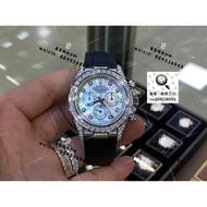 [Real Gold Real Diamond Customization] Rolex Daytona Natural Wild Mother-of-Pearl Disc Moissanite Ri