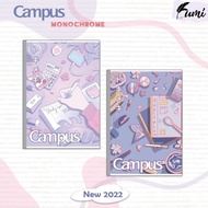 Study With Me horizontal striped Campus notebook, B5 spine notebook, 70gsm paper, 80 pages BSWM80