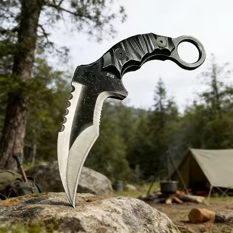 Claw Knife 8cr13mov Blade K10 Handle Sharp Portable High Hardness Outdoor Defense EDC Tool Tactics W