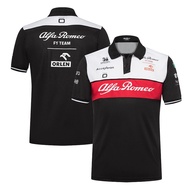 2025 New F1 Racing Suit + Alfa Romeo Racing  F1 Jersey +  Summer Men&Women Short Sleeve Polo Shirt
