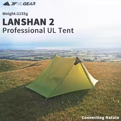 3F UL GEAR LanShan 2 Ultralight Tent Outdoor Camping 2 Person 3/4 Season Professional Waterproof 15D