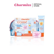 Charmiss Crystal Glow Set เซ็ตกระเป๋ากันแดดเนื้อเจลคริสตัลและบลัชใสแก้มฉํ่า
