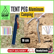 GOCAMP Ultralight 18cm Aluminium Alloy Hexagon Tent Peg Flysheet Stake Camping Peg Flysheet Tarp Awning Outdoor Paku