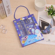 Gratis Ongkir - Alat Tulis Sekolah Lengkap / Set Alat Tulis 6 In 1 / Stationery Set Lucu Karakter
