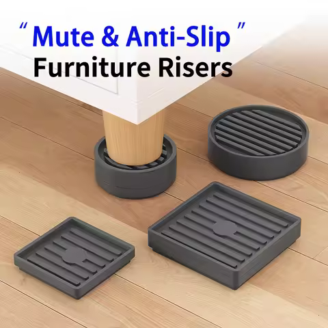 Furniture Anti-Slip Pads: 2-Inch, 3-Inch, 4-Inch Sizes, Square/Round, Suitable For Table, Chair And 