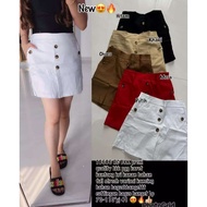 T8686 skirt pants button patternWanita variations POLOS