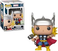 Funko Thor (2019 Spring Con Exclusive): Marvel Universe x POP! Marvel Vinyl Figure &amp; 1 POP! Compatible PET Plastic Graphical Protector Bundle [#438 / 37206 - B]