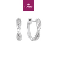 HABIB Diamond Earrings in 375/9K White Gold 456691121