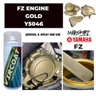 [Yamaha Y15ZR FZ150] FZ Engine Cover Gold Matt Effect Y5046 Vircoat Aerosol Spray Motor Paint 2K Pai