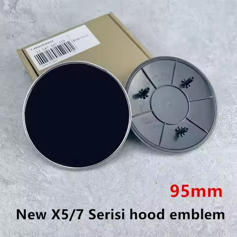 95MM Car Hood Front Badge Rear Trunk Emblem 50th Anniversary For BMW 7 Series 4 Series X7 G11 G12 G0