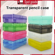 XI Hard Pencil Box Clear Pencil Case  Capacity Pen Box Colored Pencil Organizer