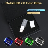 3D Laser Crystal USB 2.0 Flash Drive Free Color Printing Pendrive Memory Stick 4GB 8GB 16GB 32GB 64G