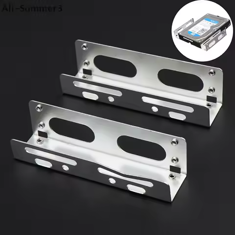 2PCS 3.5 To 5.25 Optical Drive Expansion Holder Hard Drive Rack Bracket Caddy Bay For SSD M.2 HDD De