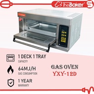 THE BAKER Gas Oven YXY-12D (1 Deck 1 Tray) Single Layer Digital Control Commercial Light Industrial Ketuhar Business Use