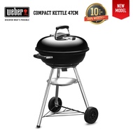 Weber Compact Kettle 47cm (18.5 ) Charcoal Grill With Thermometer